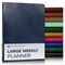 Gallery Leather Large Weekly Planner 2026, Elegantly Bound Calendar Planner and Notebook with Stylish Gold-Gilded Page Edges, 12 Months - 9.75 x 7.5 "
